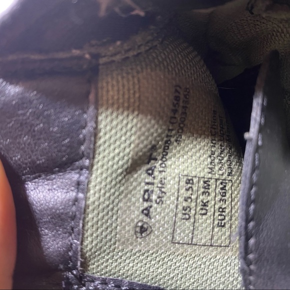 Ariat 4LR Combat Boots Black Size 5.5 - Picture 8 of 8